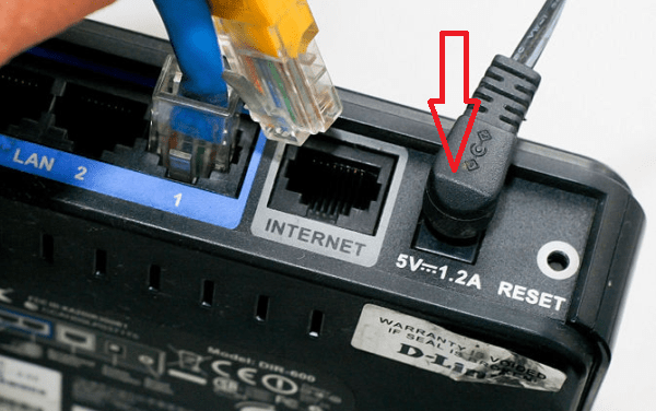 Uruchom ponownie router Перезагрузка роутера