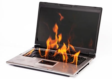 Zwiększyć temperaturę laptopa Повышение температуры ноутбука