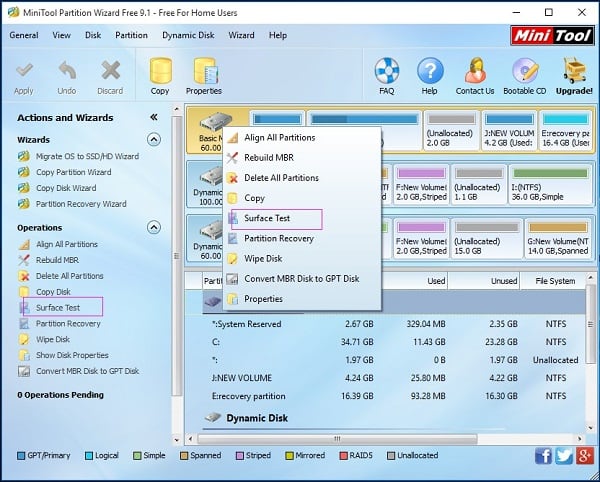 Błąd kreatora Partycji MiniTool Ошибка MiniTool Partition Wizard