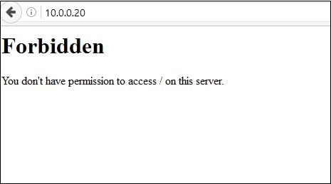 Zabronione Forbidden You don't have permission to access / on this server, как исправить