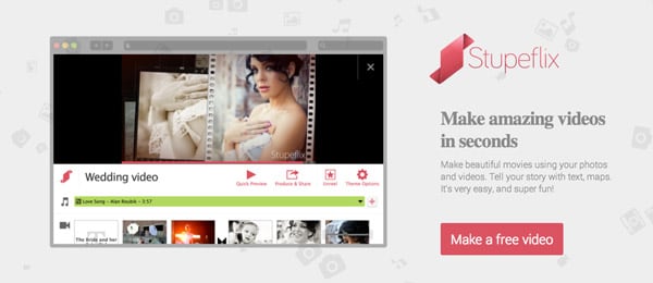 Stupeflix interfejsu Интерфейс Stupeflix