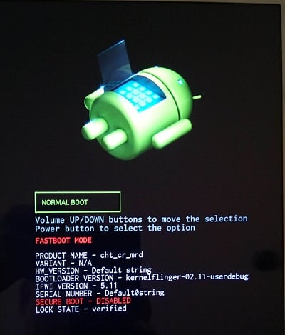 Wybierz pomiędzy trybem normalnego rozruchu a trybem szybkiego rozruchu, gdy urządzenie problemowe jest włączone Выбор между Normal Boot и FastBoot Mode при включении проблемного устройства