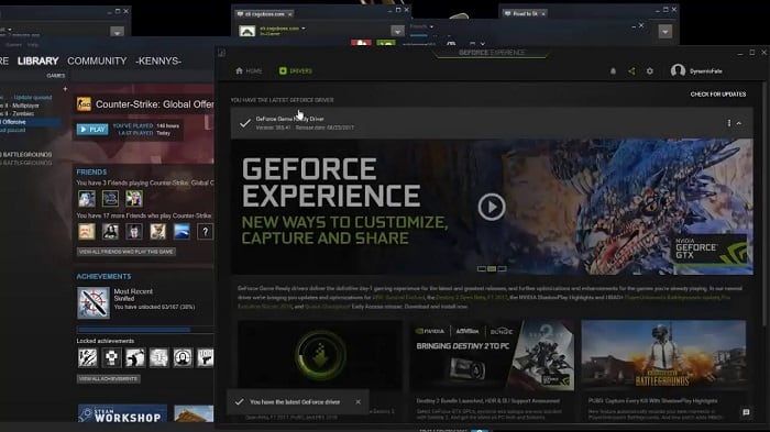 Приложение Geforce Experience