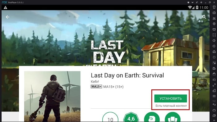 Устанавливаем игру через эмулятор Nox App Player