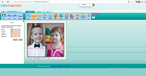 Service Image Online Image Editor Интерфейс сервиса Online Image Editor