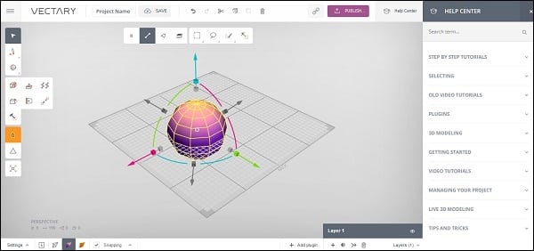 Twórz modele 3D na stronie vectary.com Создавайте 3Д-модели на vectary.com